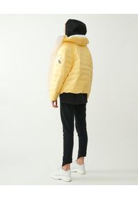 MMC STUDIO - Żółta kurtka dwustronna Dale Light. Kolor: biały. Materiał: jeans, guma, tkanina. Wzór: aplikacja #2