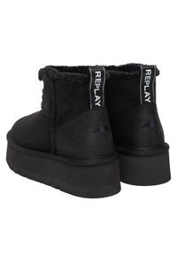 Replay - REPLAY Śniegowce GWF5A.000.C0009T Czarny. Kolor: czarny. Materiał: zamsz, skóra #5
