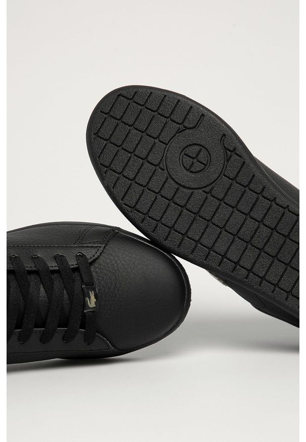 Lacoste - Buty skórzane Carnaby Evo. Zapięcie: sznurówki. Kolor: czarny. Materiał: skóra. Model: Lacoste Carnaby Evo