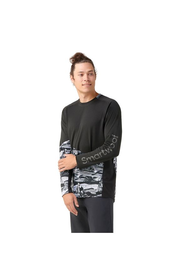 Bluza rowerowa męska Smartwool Mountain Bike LS Jersey. Kolor: czarny. Materiał: jersey