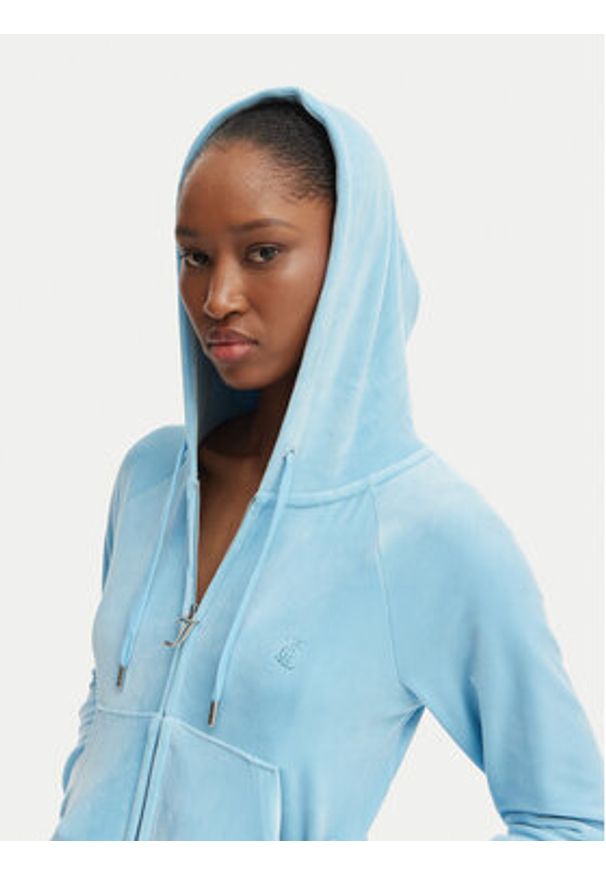 Juicy Couture Bluza Madison JCWAS126326 Błękitny Slim Fit. Kolor: niebieski. Materiał: syntetyk