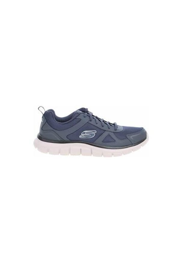 skechers - Buty do chodzenia męskie Skechers Track Scloric. Zapięcie: sznurówki. Kolor: niebieski. Materiał: materiał, syntetyk, tkanina. Szerokość cholewki: normalna. Sport: turystyka piesza