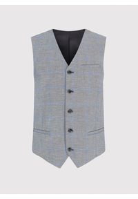 Pako Lorente - PAKO LORENTE – Męska szara kamizelka w kratę. Kolor: szary #2