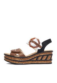 Rieker Sandały CEO-68176-64 Brązowy. Kolor: brązowy. Materiał: materiał #3