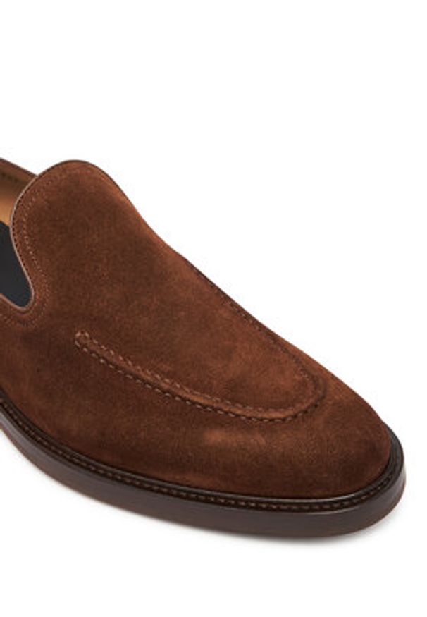 BOSS Mokasyny Cassian 50546956 Brązowy. Kolor: brązowy. Materiał: skóra