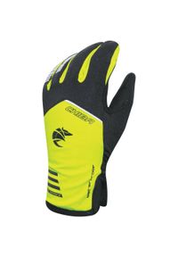 CHIBA - Średnio ocieplone nieprzemakalne rękawiczki 2nd SKIN, czarno-odblaskowo zó. Kolor: czarny, wielokolorowy, żółty