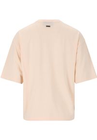 Koszulka do jogi Athlecia London Oversized. Kolor: różowy. Materiał: poliester, bawełna. Sport: joga i pilates