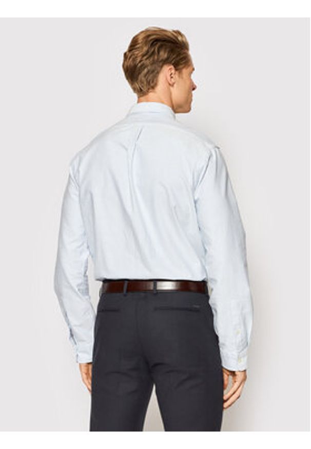 Polo Ralph Lauren Koszula Core Replen 710549084 Niebieski Slim Fit. Typ kołnierza: polo. Kolor: niebieski. Materiał: bawełna