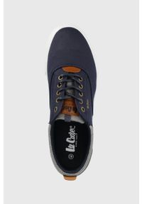 Lee Cooper buty kolor granatowy. Nosek buta: okrągły. Zapięcie: sznurówki. Kolor: niebieski. Materiał: guma