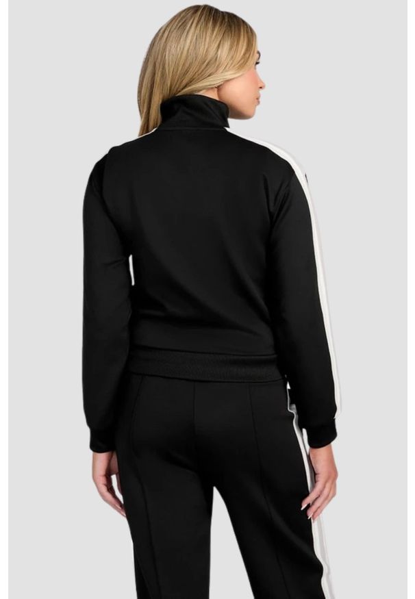 Guess - GUESS Czarna damska bluza z lampasami Yarrow, Rozmiar M. Kolor: czarny