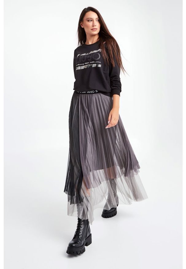 Liu Jo Sport - BLUZA LIU JO SPORT. Długość: długie. Wzór: paski. Styl: sportowy