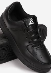 Born2be - Czarne Buty Sportowe Greenbend. Zapięcie: sznurówki. Kolor: czarny. Wzór: napisy, aplikacja #4