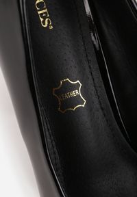 Born2be - Czarne Klasyczne Czółenka Vices na Obcasie ze Skórzaną Wkładką Ravalitha. Kolor: czarny. Materiał: skóra. Obcas: na obcasie. Styl: klasyczny. Wysokość obcasa: średni #4
