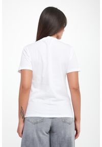 Liu Jo - T-shirt damski z nadrukiem i cyrkoniami LIU JO. Wzór: nadruk #5