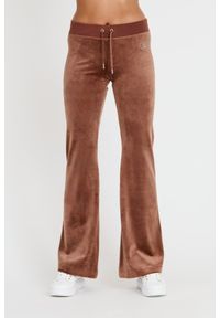 Juicy Couture - JUICY COUTURE Brązowe spodnie Rodeo Layla. Kolor: brązowy #1