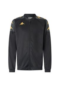Kurtka z dresu Kappa Giullio. Kolor: czarny, szary, wielokolorowy. Materiał: dresówka. Sport: piłka nożna