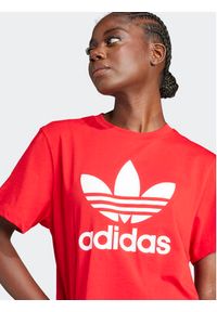 Adidas - adidas T-Shirt adicolor Trefoil IM6930 Czerwony Boxy Fit. Kolor: czerwony. Materiał: bawełna #4