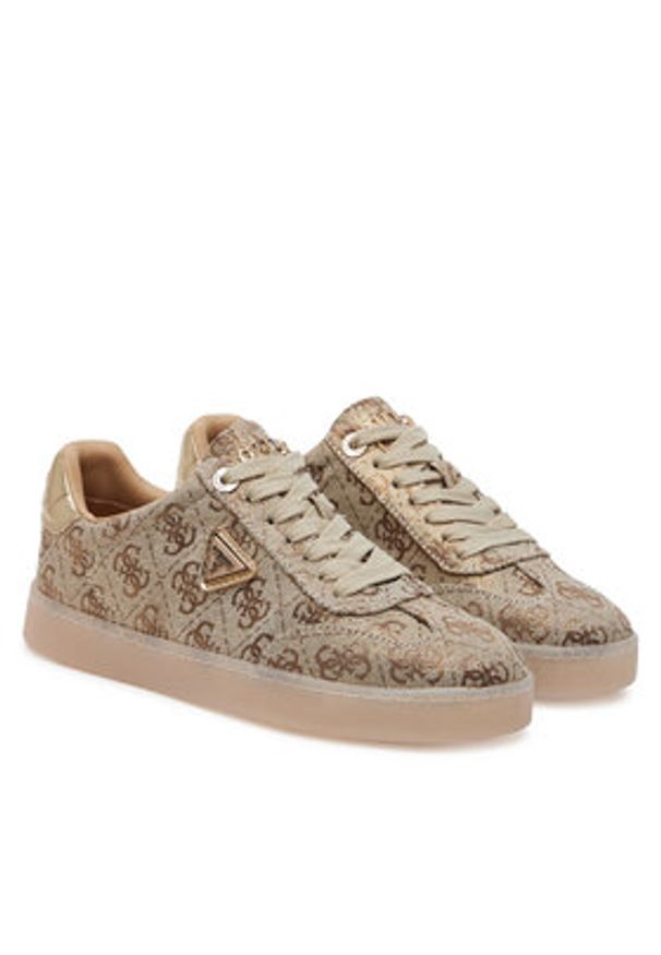 Guess Sneakersy FLJJZ2 FAL12 Złoty. Kolor: złoty. Materiał: materiał