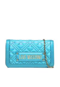 Love Moschino - LOVE MOSCHINO Torebka JC5681PP1HLA0851 Niebieski. Kolor: niebieski. Materiał: skórzane