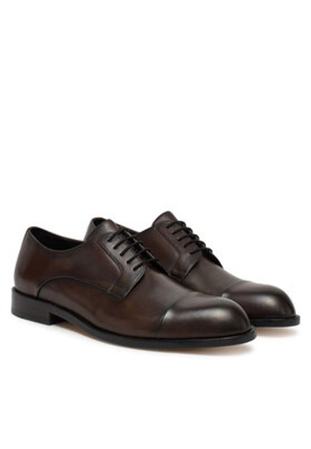 BOSS Półbuty Tayil-L 50548293 Brązowy. Kolor: brązowy. Materiał: skóra