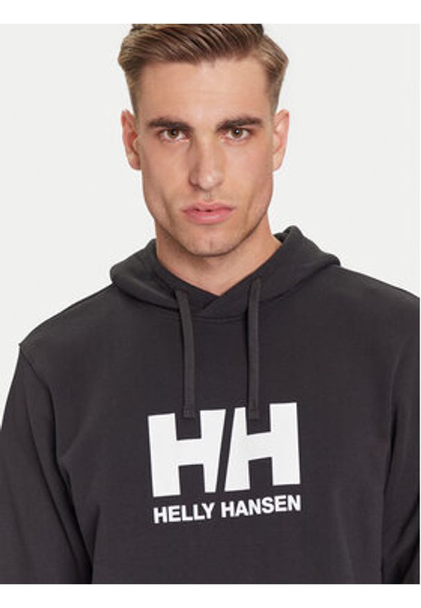 Helly Hansen Bluza HH Logo 54582 Czarny Regular Fit. Kolor: czarny. Materiał: bawełna