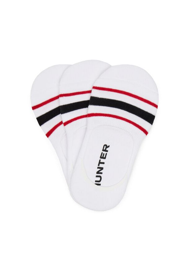 Hunter Zestaw 3 par stopek unisex AS_HUNTER_03S_SS25 (3-PACK) Biały. Kolor: biały. Materiał: materiał, bawełna