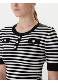 Morgan Sweter 261-MATTEA Czarny Slim Fit. Kolor: czarny. Materiał: wiskoza #3