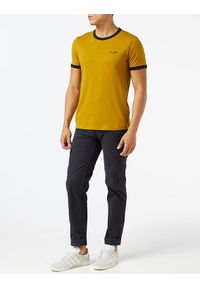 Wrangler - WRANGLER SS RINGER TEE MĘSKI T-SHIRT KOSZULKA LOGO GOLDEN BROWN W7B99FKVQ 112131576 #6