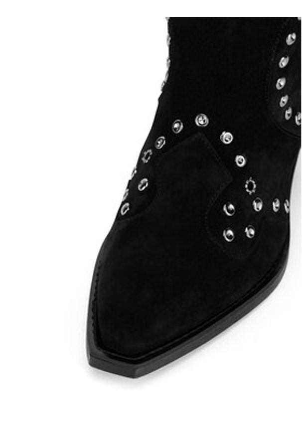 Eva Minge Kozaki ASPENDOS-795-24 Czarny. Kolor: czarny. Materiał: zamsz, skóra