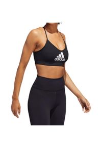 Top damski Adidas Am Bos biustonosz sportowy. Kolor: czarny