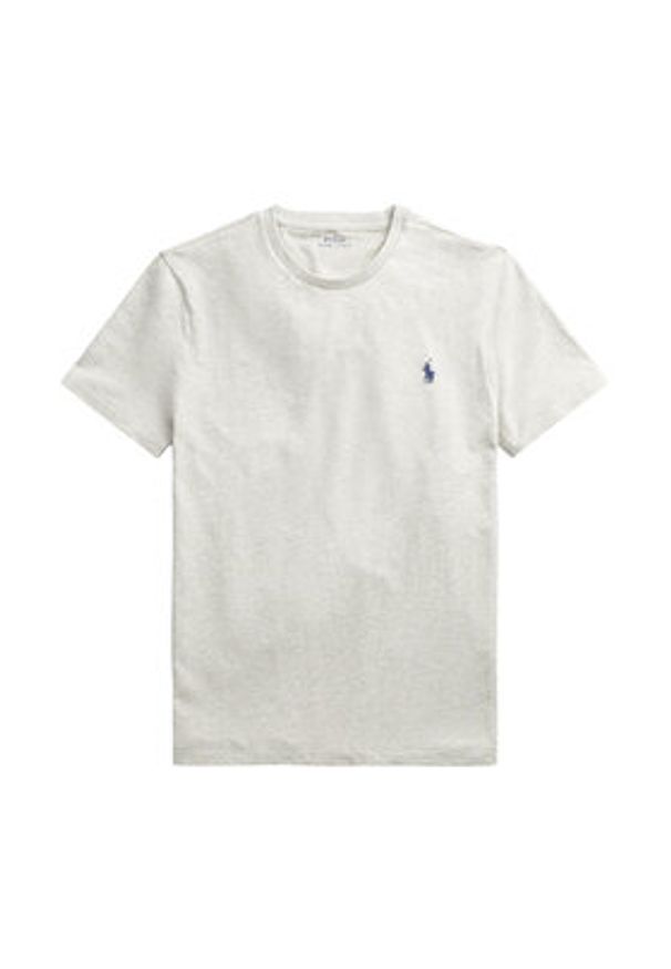 Polo Ralph Lauren T-Shirt Bsr 710680785 Szary Custom Slim Fit. Typ kołnierza: polo. Kolor: szary. Materiał: bawełna