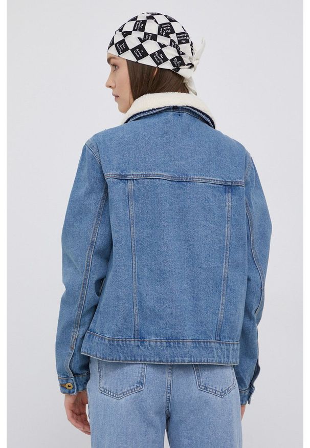 Brave Soul kurtka jeansowa damska przejściowa. Okazja: na co dzień. Kolor: niebieski. Materiał: jeans. Styl: casual