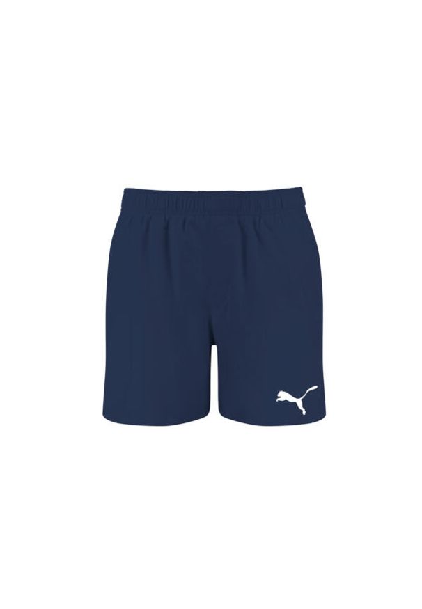 Kąpielówki męskie Puma, Mid Shorts, Granatowe. Kolor: niebieski. Materiał: poliester