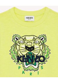 Kenzo kids - KENZO KIDS - Żółta bluza z haftowanym tygrysem 6-14 lat. Kolor: żółty. Materiał: bawełna. Długość rękawa: długi rękaw. Długość: długie. Wzór: haft. Sezon: lato. Styl: klasyczny