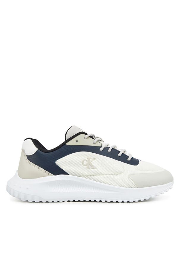 Calvin Klein Jeans Sneakersy Eva Runner Low Mesh Mix YM0YM01185 Écru. Materiał: materiał