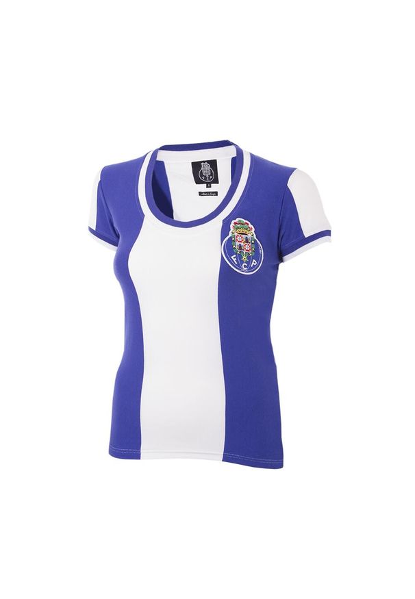 COPA FOOTBALL - Koszulka piłkarska retro - Damska - Dorosła - AS Roma 1978-79 - Biała-Niebieska. Kolor: biały. Sezon: lato. Sport: piłka nożna