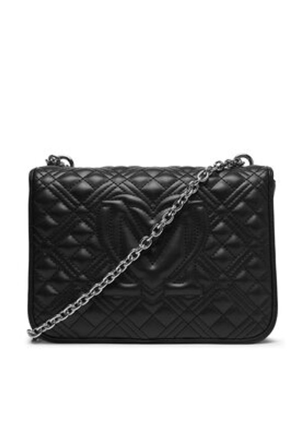 Love Moschino - LOVE MOSCHINO Torebka JC4000PP1OLA000B Czarny. Kolor: czarny. Materiał: skórzane