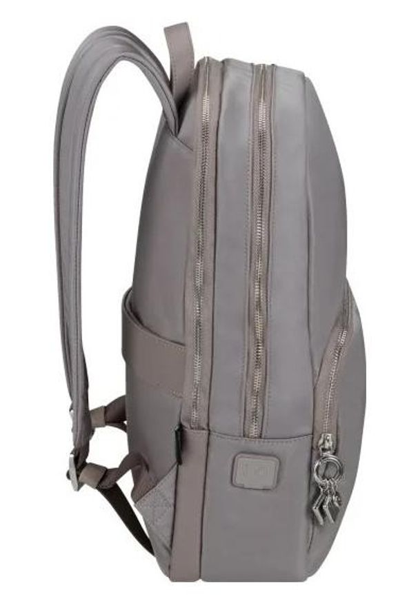 Plecak Samsonite Karissa Biz 2.0 15.6'' szary. Kolor: szary. Wzór: paski. Styl: elegancki
