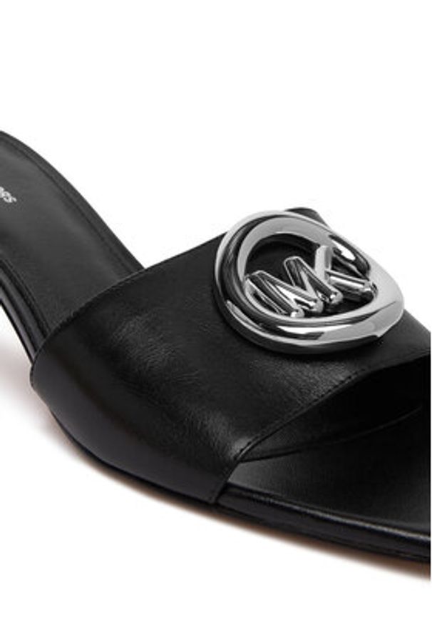 MICHAEL Michael Kors Klapki Milan Mule Sandal 40R6MLMS1L Czarny. Kolor: czarny. Materiał: skóra