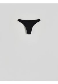 Reserved - Dół od bikini - czarny. Kolor: czarny. Materiał: materiał. Wzór: gładki