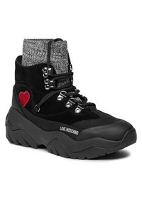 Love Moschino - LOVE MOSCHINO Sneakersy JA15754G0HIP400A Czarny. Kolor: czarny. Materiał: materiał #4