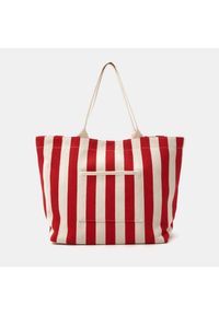 Sinsay - Torba shopper - Czerwony. Kolor: czerwony #1