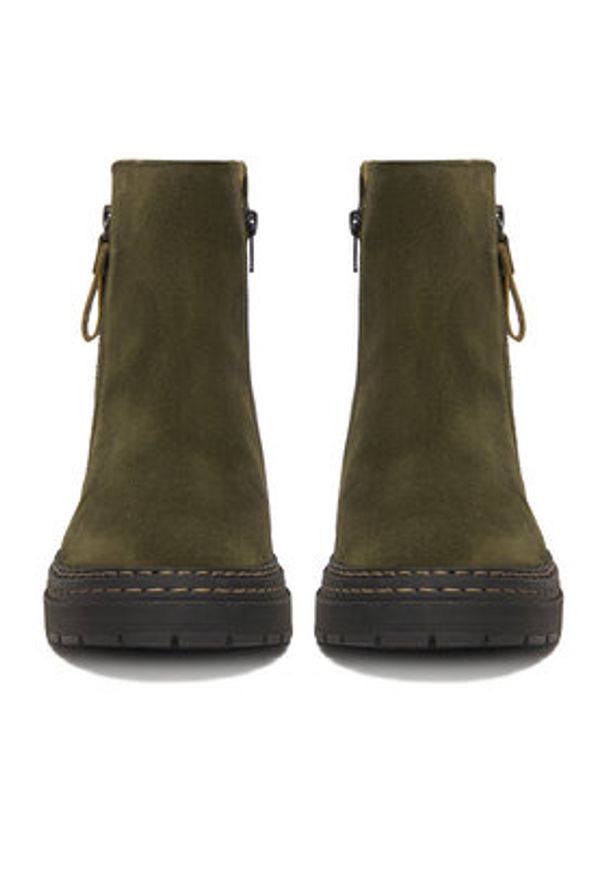 Lasocki Botki CEO-WI23-MICHAELA-03 Khaki. Kolor: brązowy. Materiał: zamsz, skóra