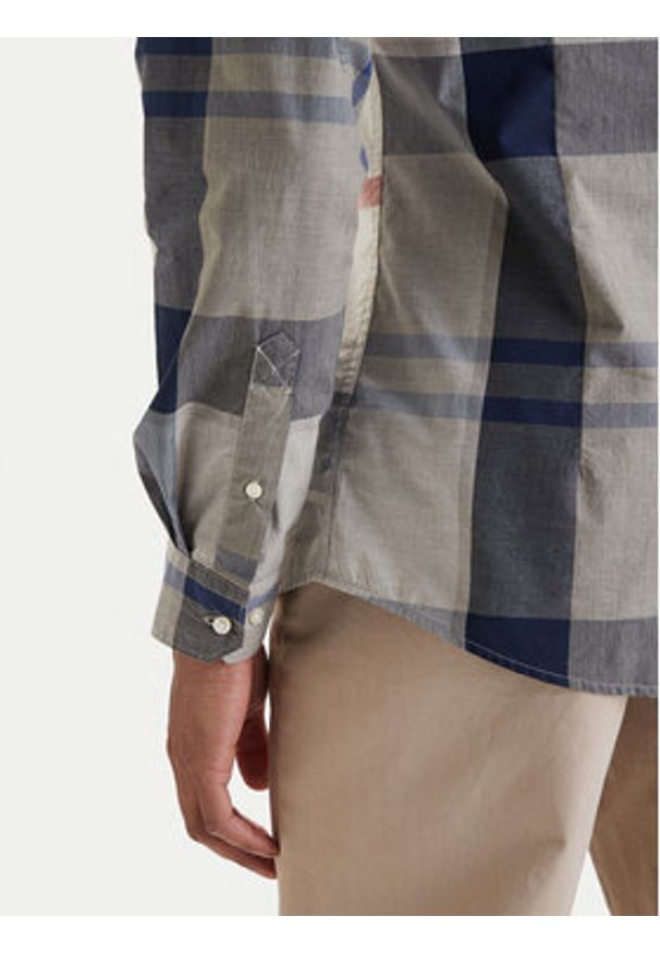 Barbour Koszula Harris MSH5071TN40 Szary Tailored Fit. Kolor: szary. Materiał: bawełna