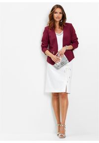 bonprix - Żakiet. Kolor: czerwony. Styl: elegancki #2