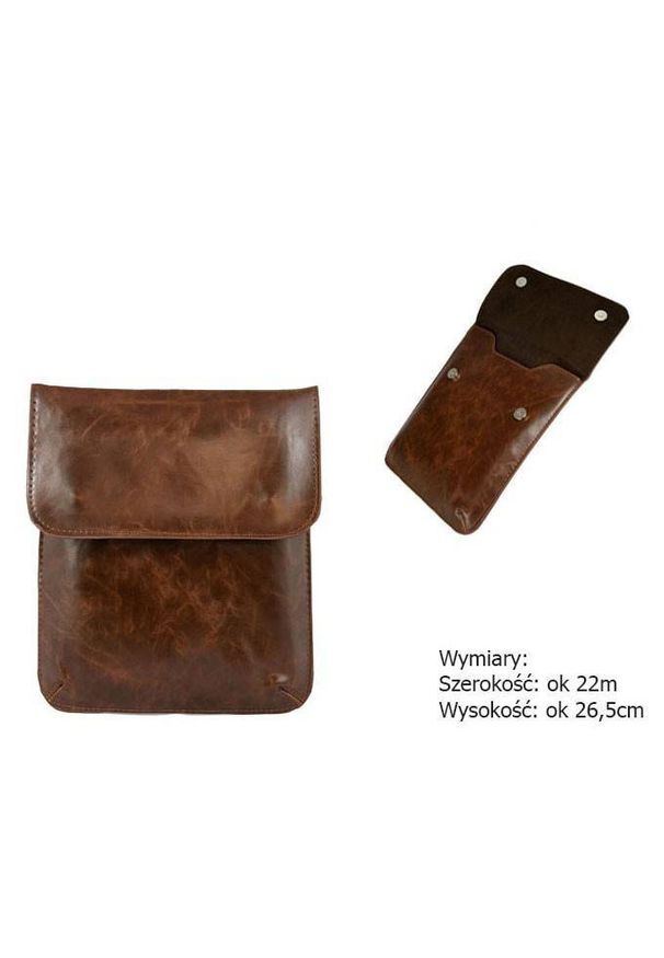 Inny - Etui na tablet IP-02 brązowe. Kolor: brązowy. Materiał: skóra ekologiczna