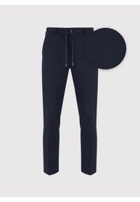 Pako Lorente - PAKO LORENTE – Granatowe spodnie męskie. Kolor: niebieski. Materiał: poliester, elastan, wiskoza. Wzór: gładki. Sezon: zima, jesień. Styl: klasyczny #6