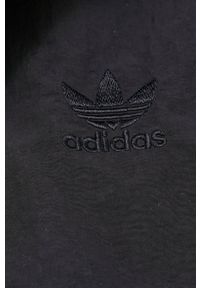 adidas Originals kurtka Adicolor HC2022 damska kolor czarny przejściowa HC2022-BLACK. Kolor: czarny. Materiał: tkanina, materiał, dzianina #4