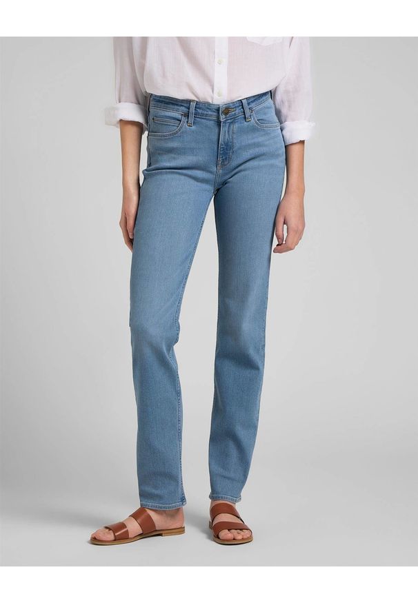 Lee - LEE MARION STRAIGHT DAMSKIE SPODNIE JEANSOWE MID CHARLY L301QDUG 112144993