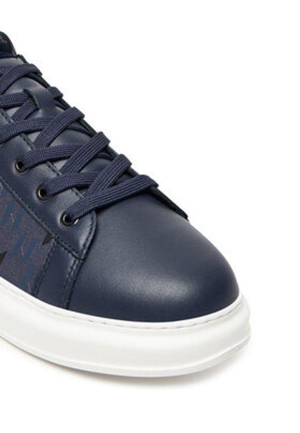 Karl Lagerfeld - KARL LAGERFELD Sneakersy KL52543 Granatowy. Kolor: niebieski. Materiał: skóra